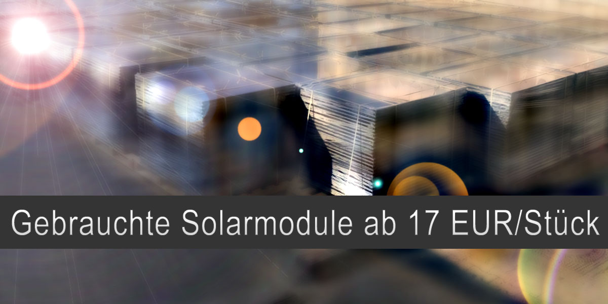 gebrauchte Solarmodule